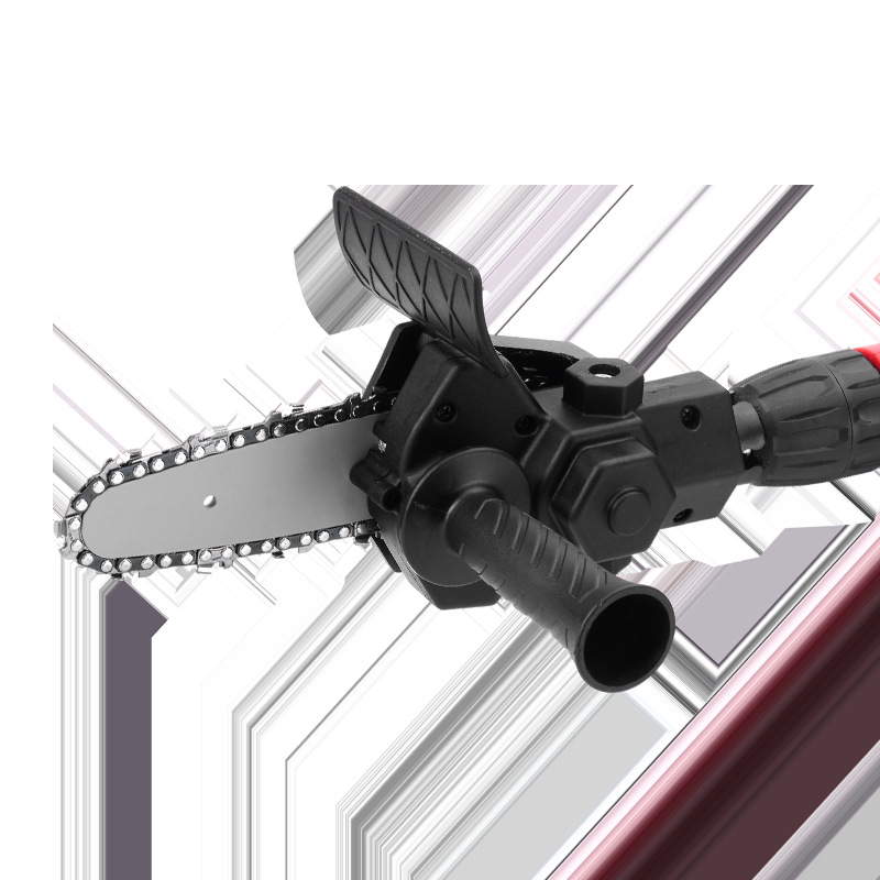 手电钻变电链锯转换头电动修枝锯木工单手电锯家用伐木迷你电链锯