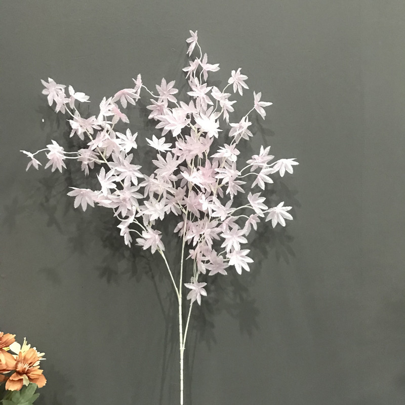 Simulation Small Maple Leaf Wedding Ceiling Decoration Oncidium Road Lead Fake Ceiling Fake Flower Wedding Row Flower Yu Meiren Wholesale