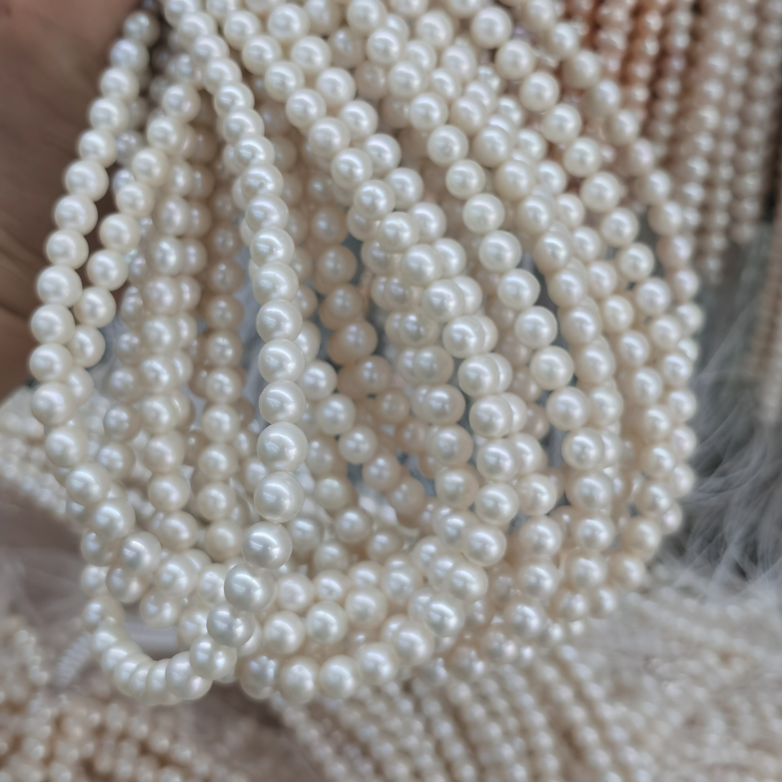 诸暨7-8天然淡水珍珠散链批发强光近正圆微瑕光滑真珍珠-阿里巴巴