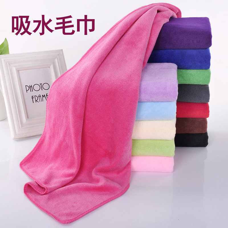 Wholesale Towel Household Soft Absorbent Microfiber Hair-Drying Towel Housekeeping Cleaning Beauty Towel Custom Logo