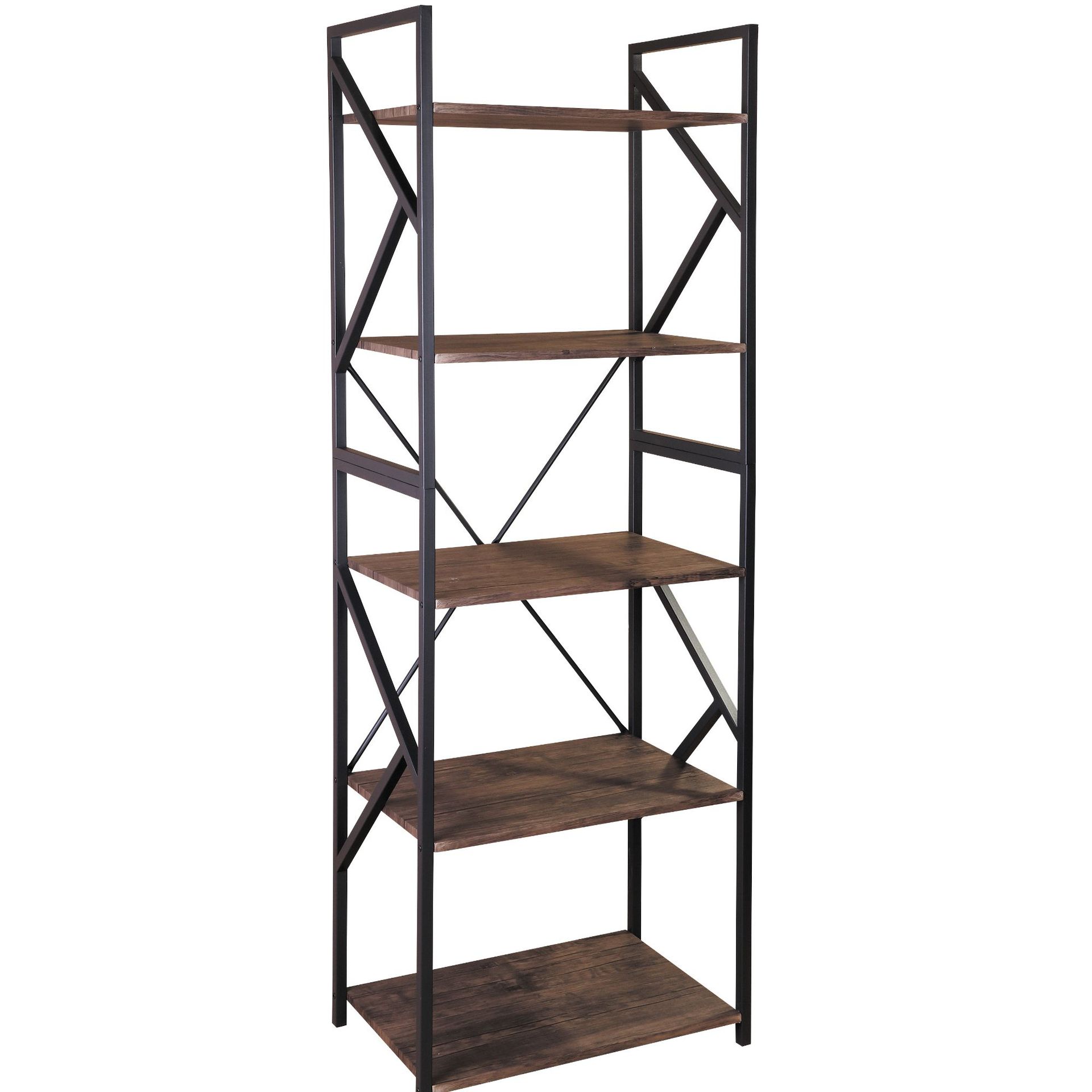 跨境美式复古五层置物架 多层厨房锅具收纳架 家用微波炉储物架