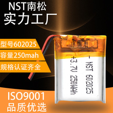 602025聚合物锂电池 3.7V 250mah 锂电池批发精致小礼品电子产品
