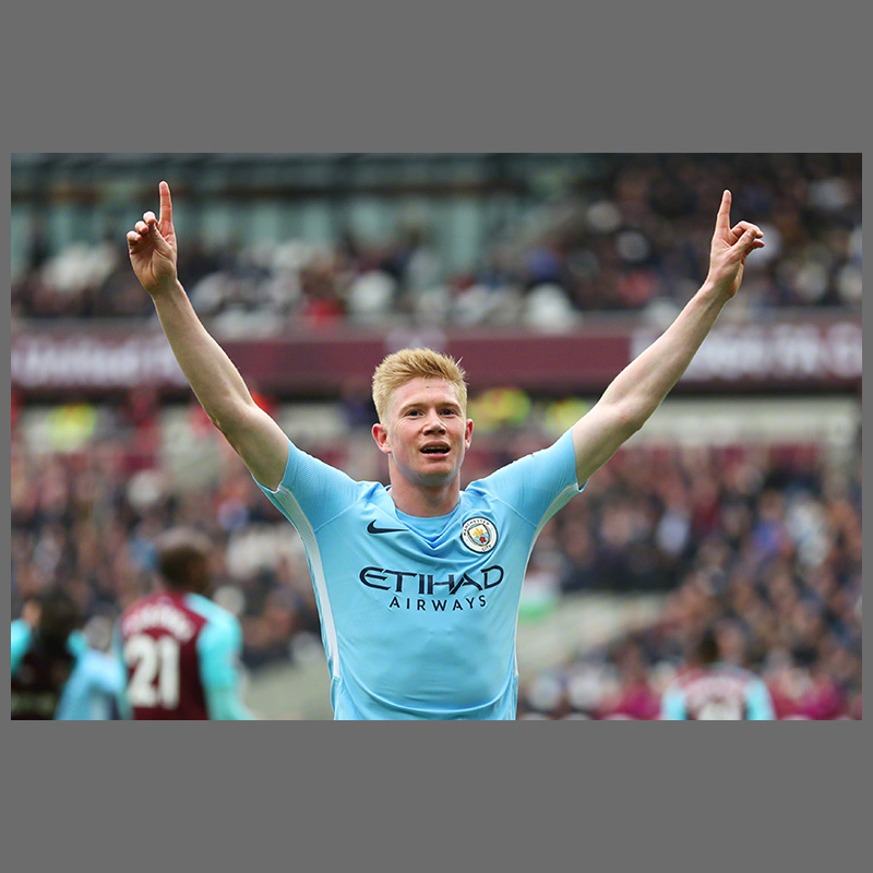 64n德布劳内海报曼城丁丁球星足球装饰画挂图梅西c罗墙贴壁纸 图片