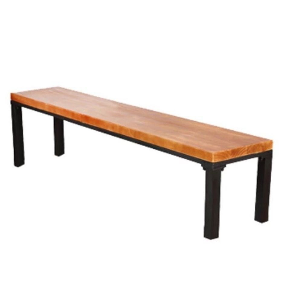 北欧实木长凳休闲木板凳餐桌凳子服装店摆放展示长条凳铁艺换鞋凳