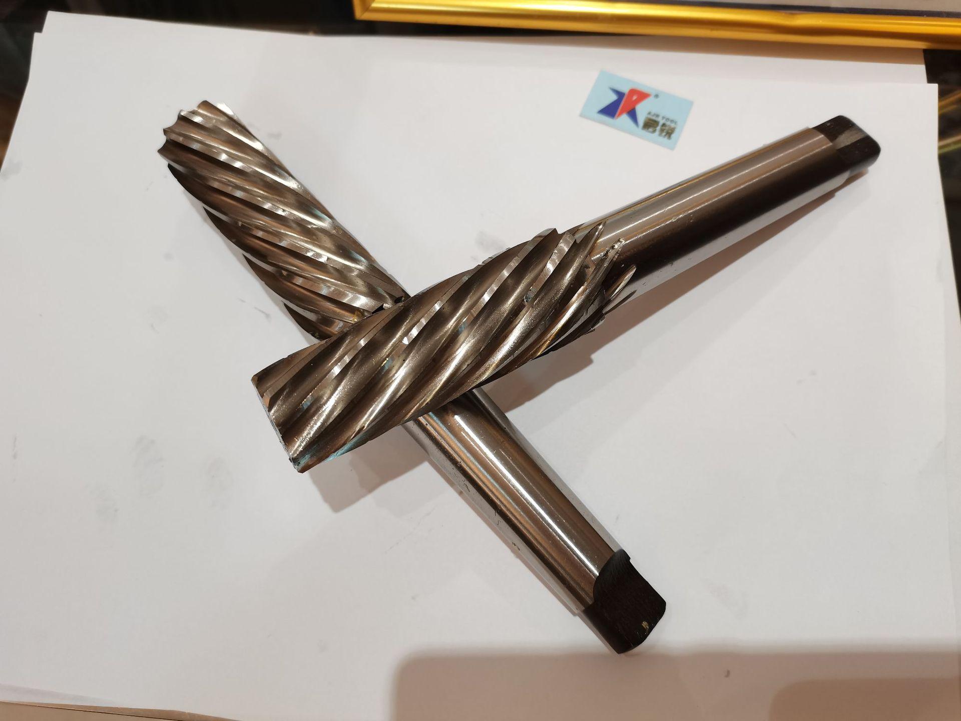 ajr供应含钴高速钢锥度10刃左旋右刃螺旋槽莫氏柄铰刀 非标定做