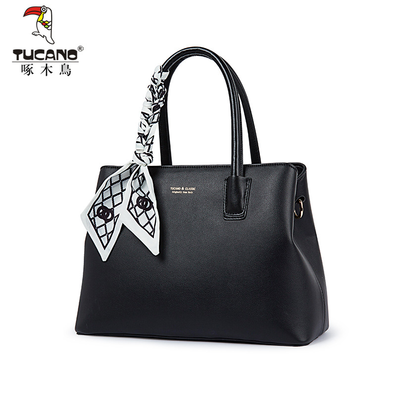 啄木鸟真皮包包女士2024新款潮高级感时尚送妈妈包大气中年手提包