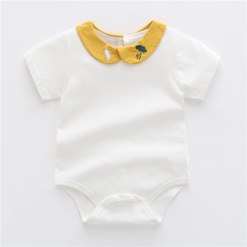 Baby Short Sleeve Onesie Summer Thin Romper Triangle Rompers Newborn Jumpsuit Pajamas Baby Summer Clothing