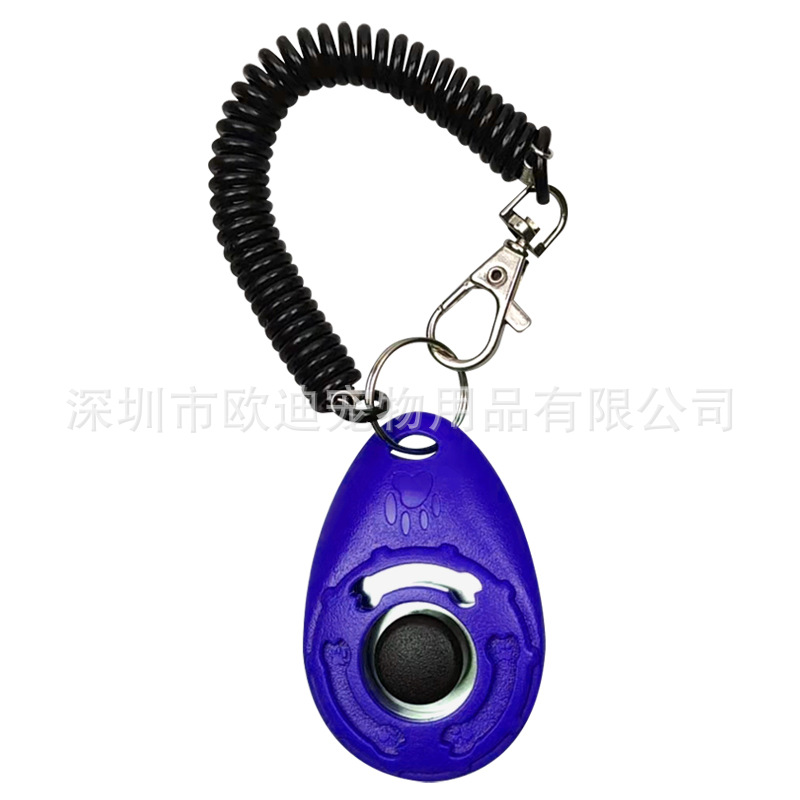 Cross-Border E-Commerce Factory New Dog Training Collar New Dog Training Clicker Pet Clicker Water Drop-Shaped New Dog Training Clicker