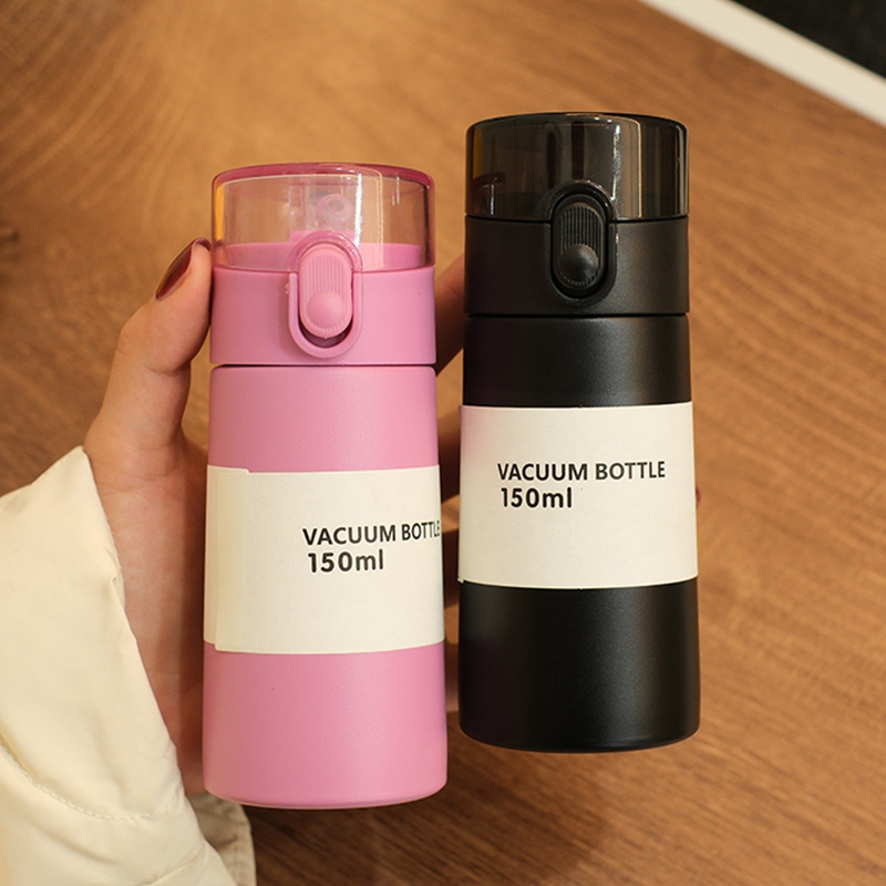 tuf4迷你带吸管保温杯200ml小容量150口袋水杯儿童宝宝迷便携小巧