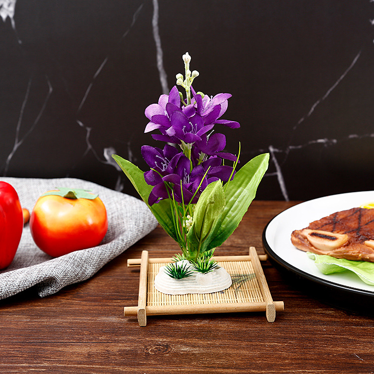 酒店餐厅摆盘装饰花草厨房盘花意境盘饰冷盘饰创意刺身灯梅花点缀