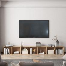 极简电视柜现代简约组合墙柜小户型客厅仿实木地柜北欧轻奢矮柜子