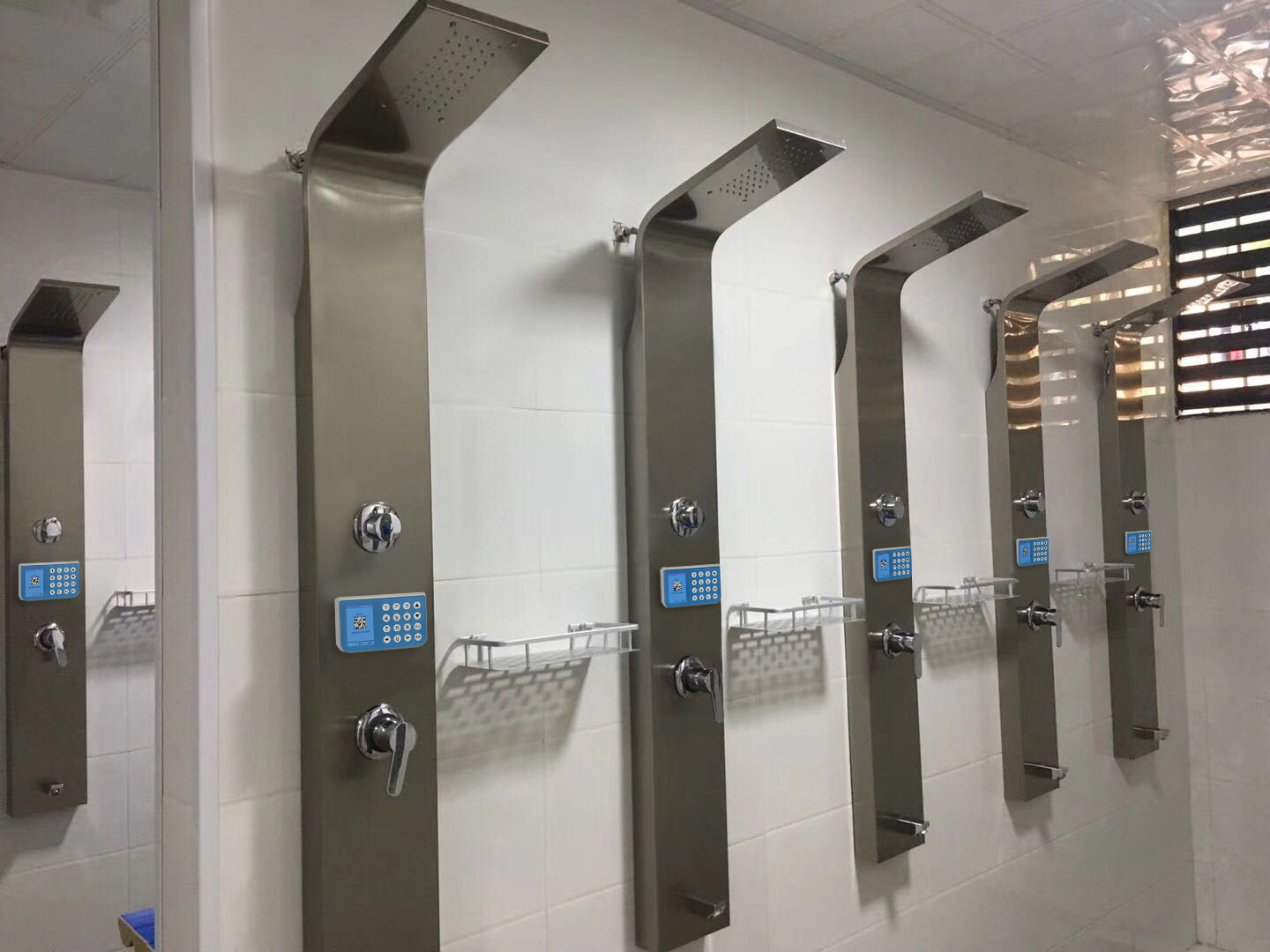 供应武汉学校澡堂浴室淋浴控水器 支付宝分体式预约控水器