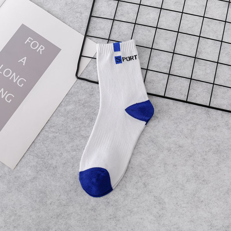 Socks Men Autumn Winter Assorted Colors Sport Mid-Calf Length Sock Breathable Sweat Absorbing Deodorant Business Stockings Wholesale One Piece Dropshipping