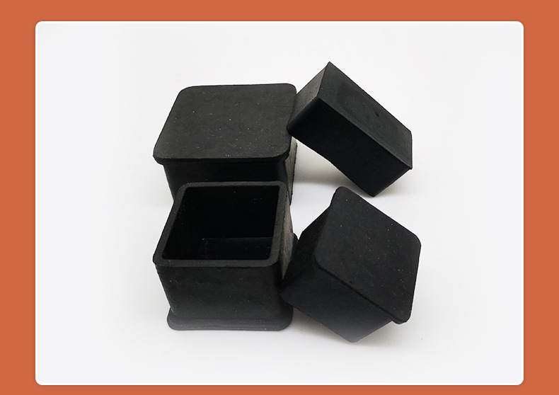 长方管加厚环保软胶堵头橡胶外套 不锈钢铁铝管套椅脚套保护套