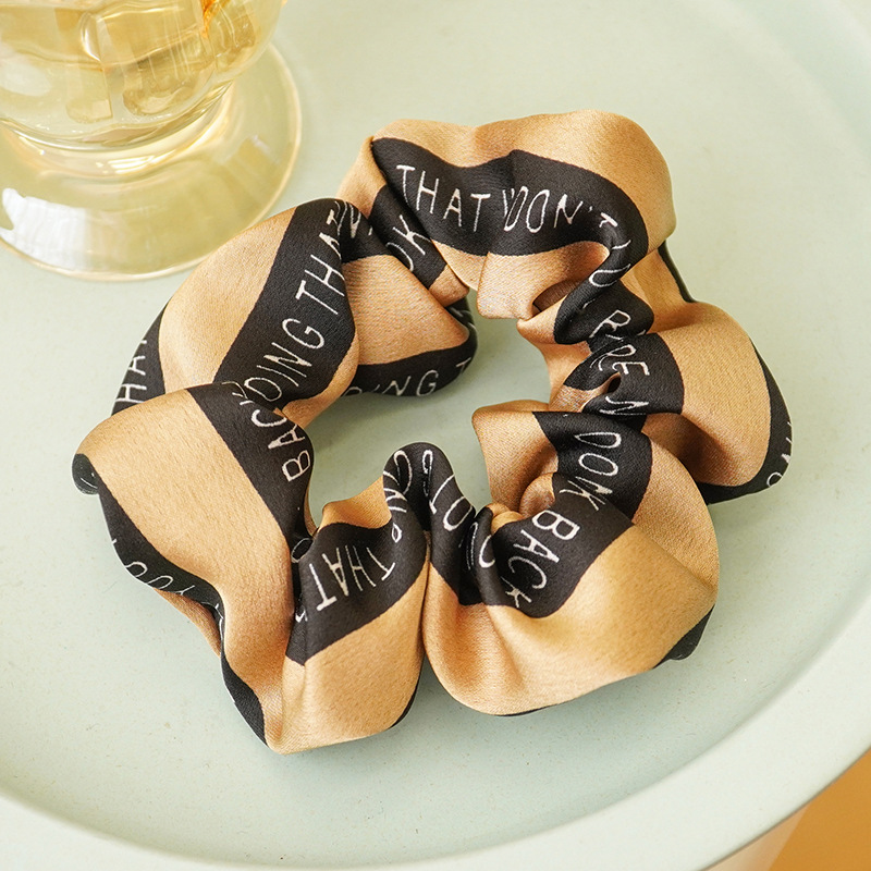 发圈创意波西米亚风英文字母布艺头绳欧美时尚气质高弹力大肠发圈