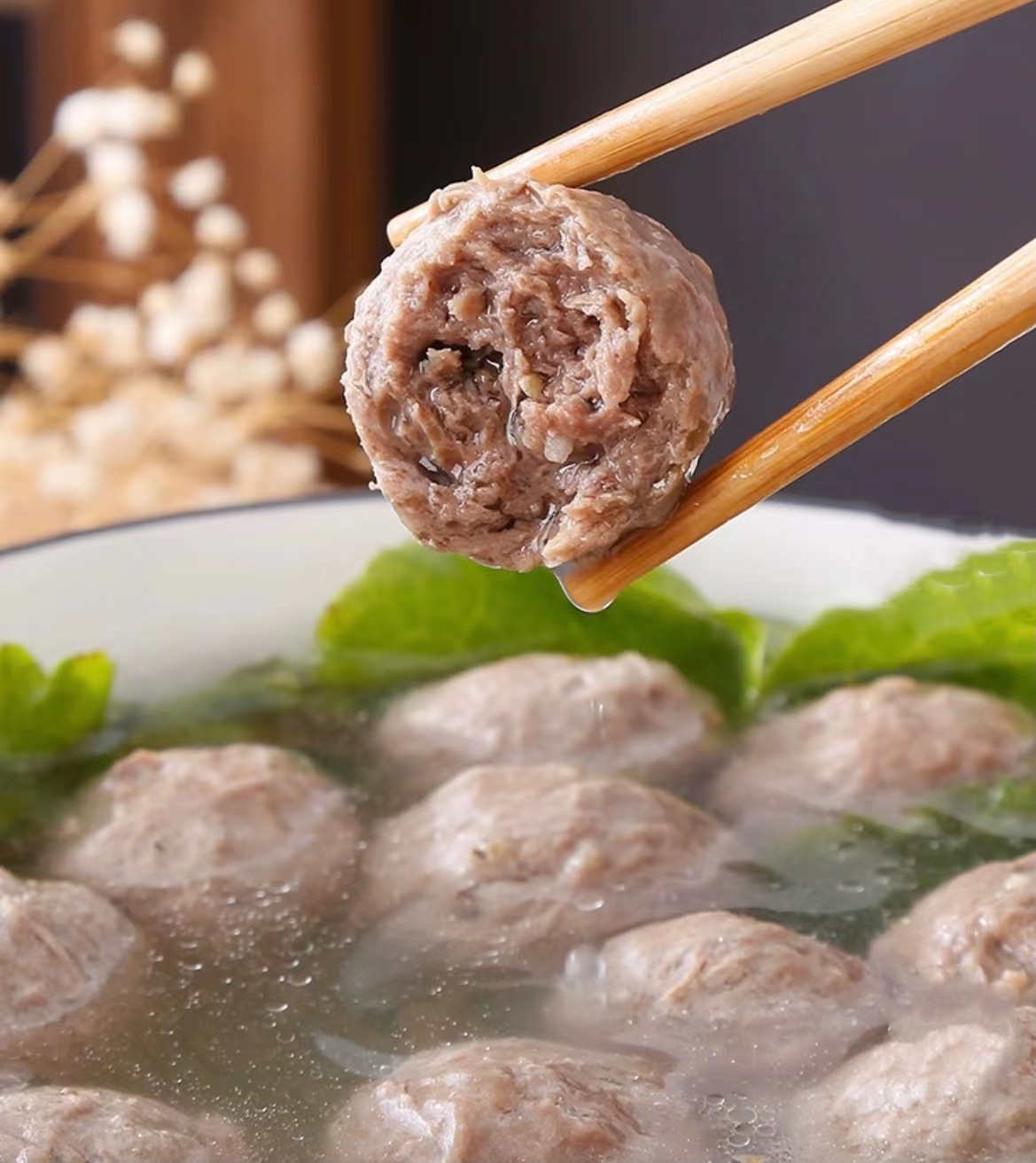 潮汕正宗牛肉丸牛筋丸关东煮火锅食材超市麻辣烫烧烤源头厂家批发