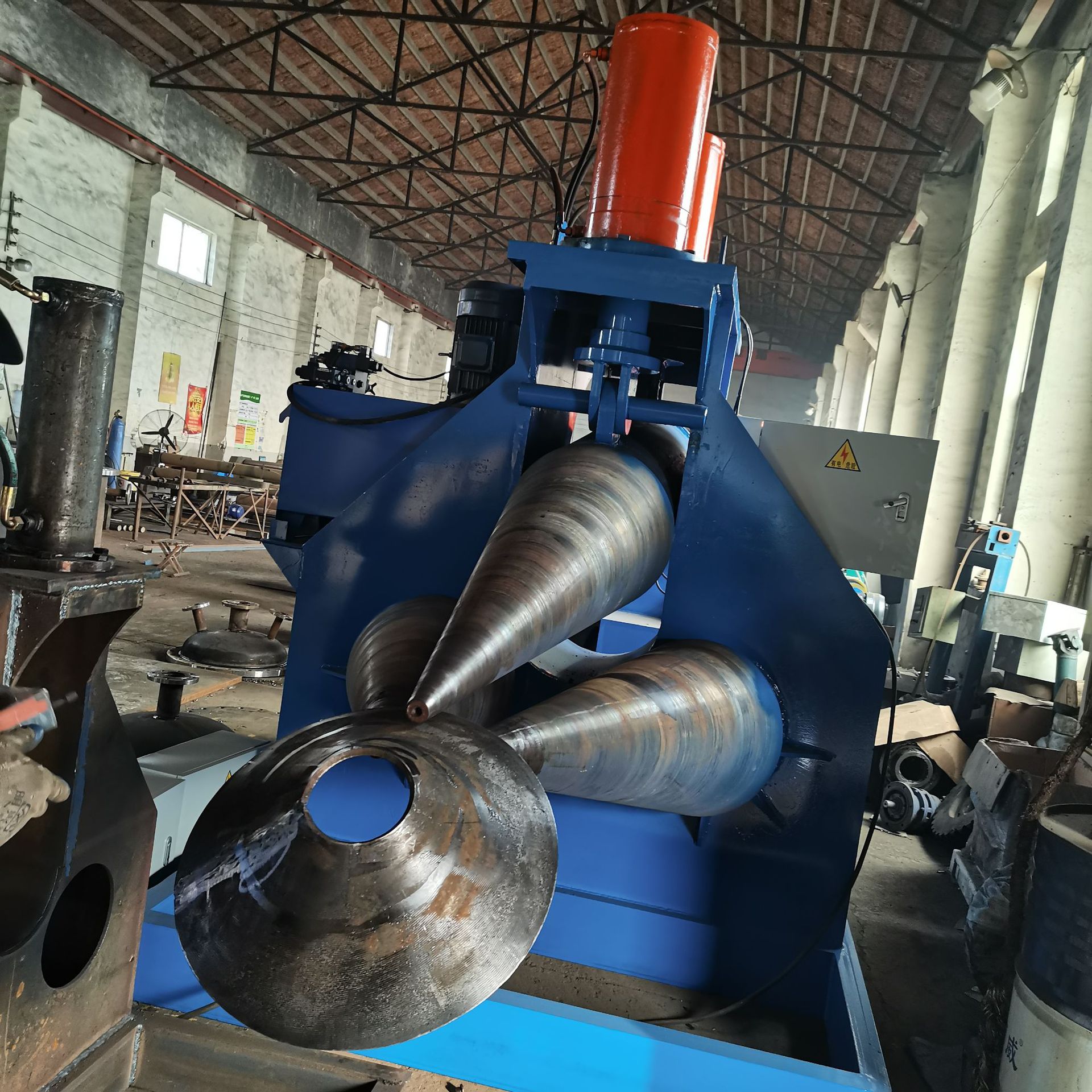 卷锥机16*1600锥度卷板机喇叭口卷圆机厚板锥形桶卷制小口滚圆