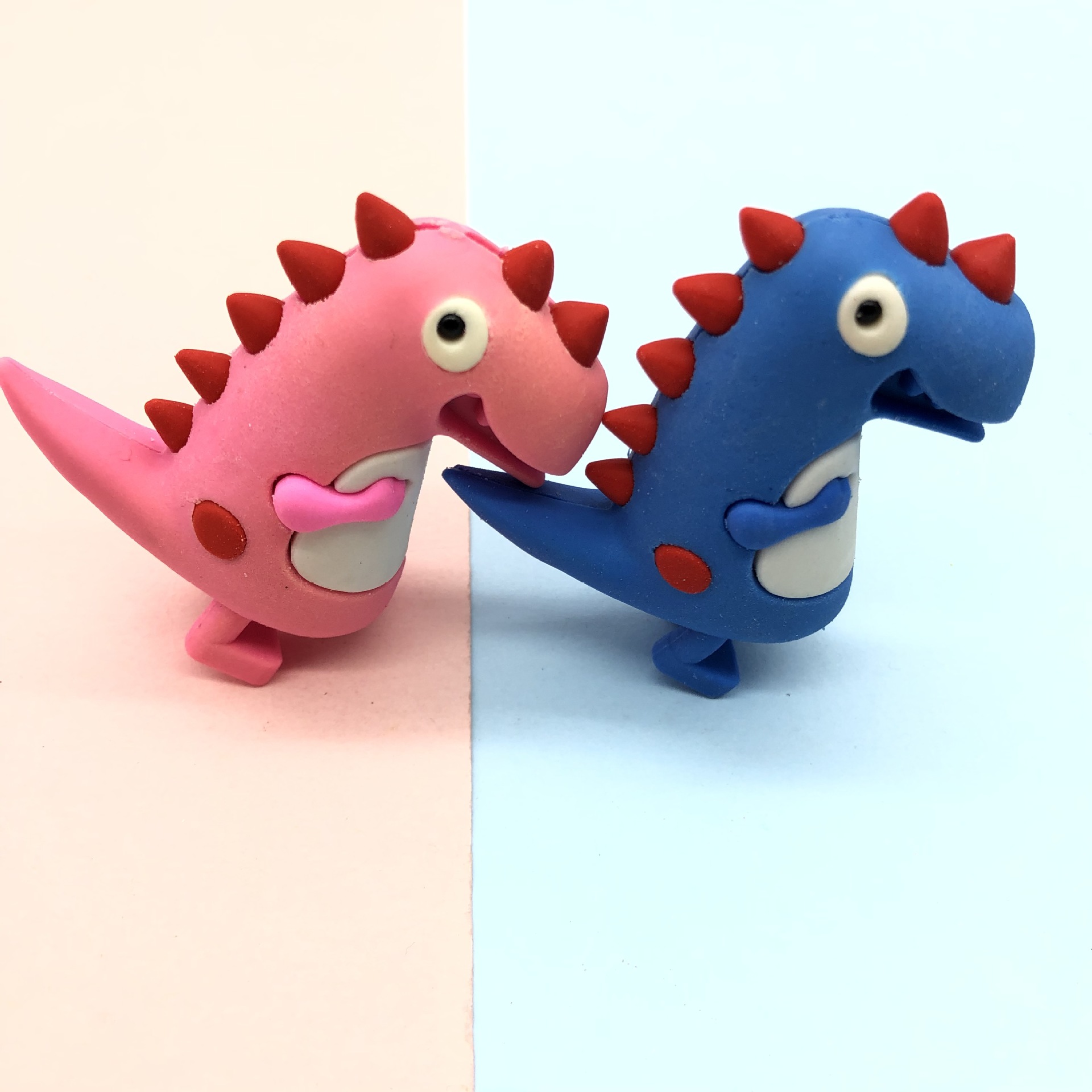 动物橡皮擦可爱 立体卡通恐龙创意造型可拆卸拼装趣味盒装奖品礼