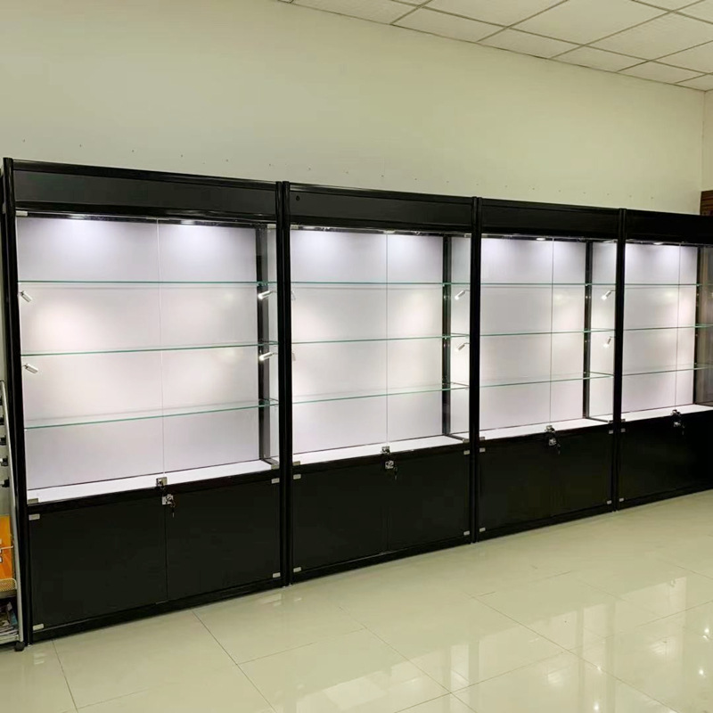 玻璃展示柜汽车用品精品货架古董柜珠宝展示架工艺品模型红酒展架