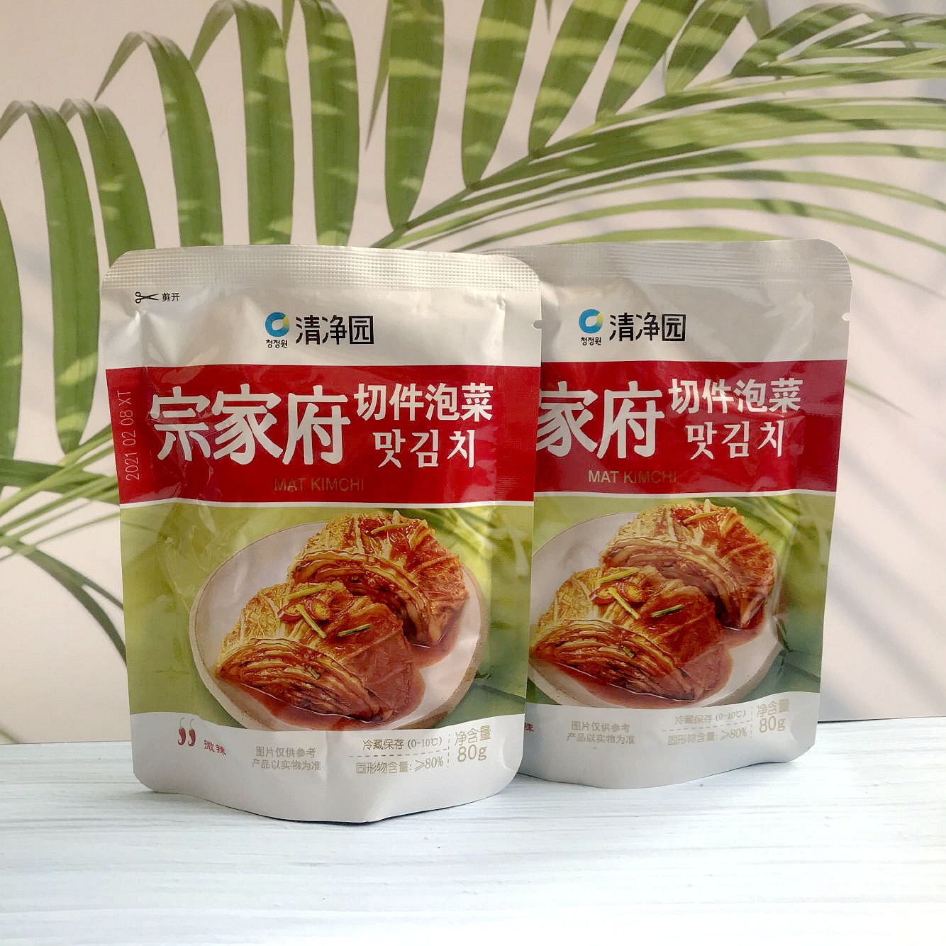 宗家府桔梗泡菜韩国韩式清净园小咸菜切件泡菜正宗袋装下饭菜100g