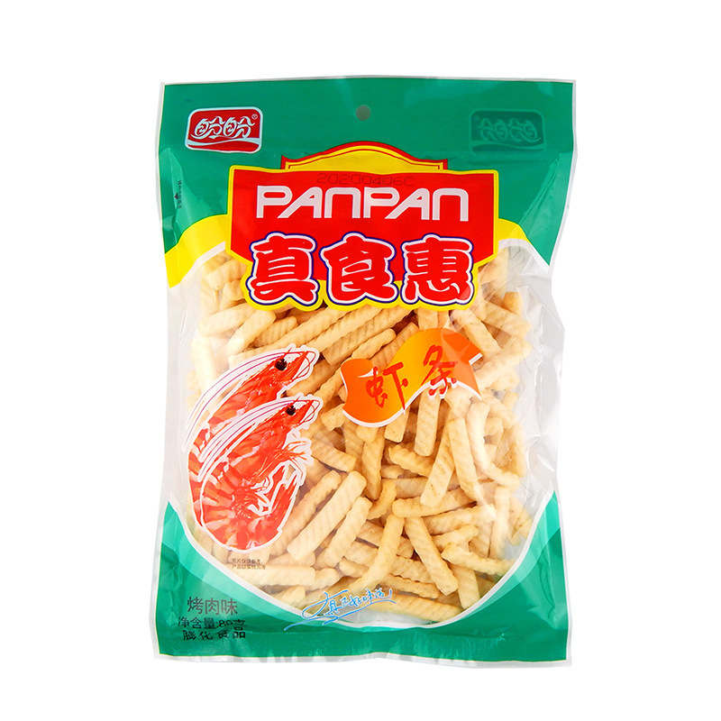 盼盼家庭号薯片虾条80g袋装零食大礼包整箱膨化休闲超市食品批发