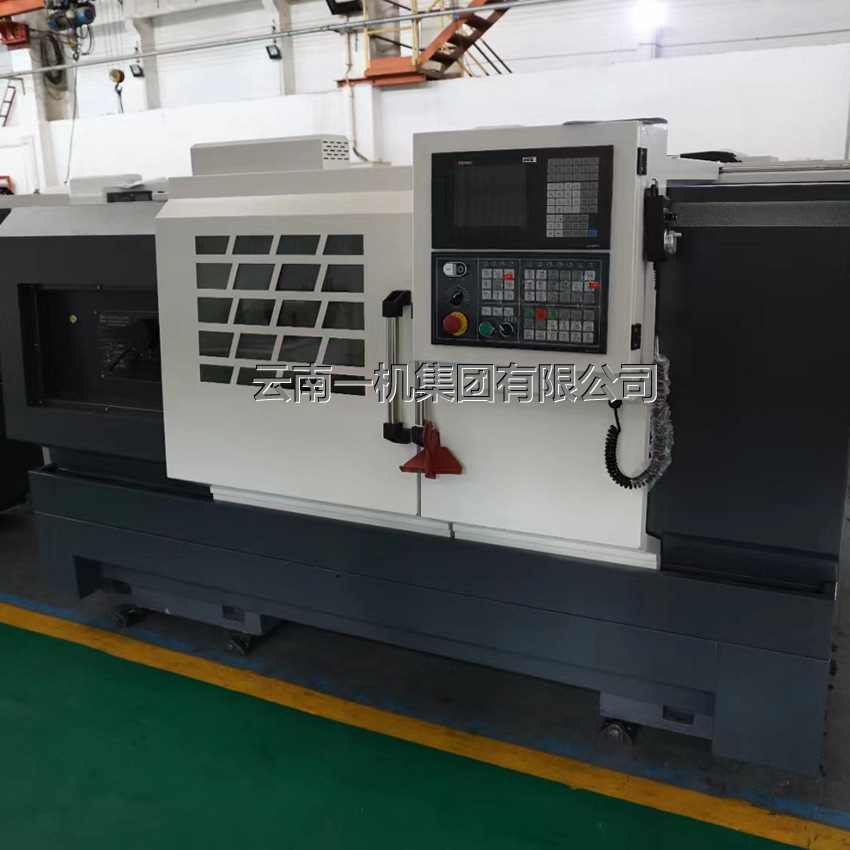 云南数控车床ck6150*1000手动三档 广数980tc3系统连体床身数控车