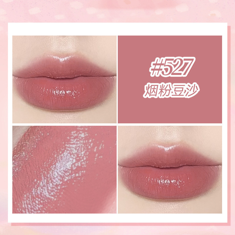 Novo Colorful Silk Bright Lipstick Transparent Light Autumn Winter Retro Red Pottery Red Brown White Nourishing Lipstick Female