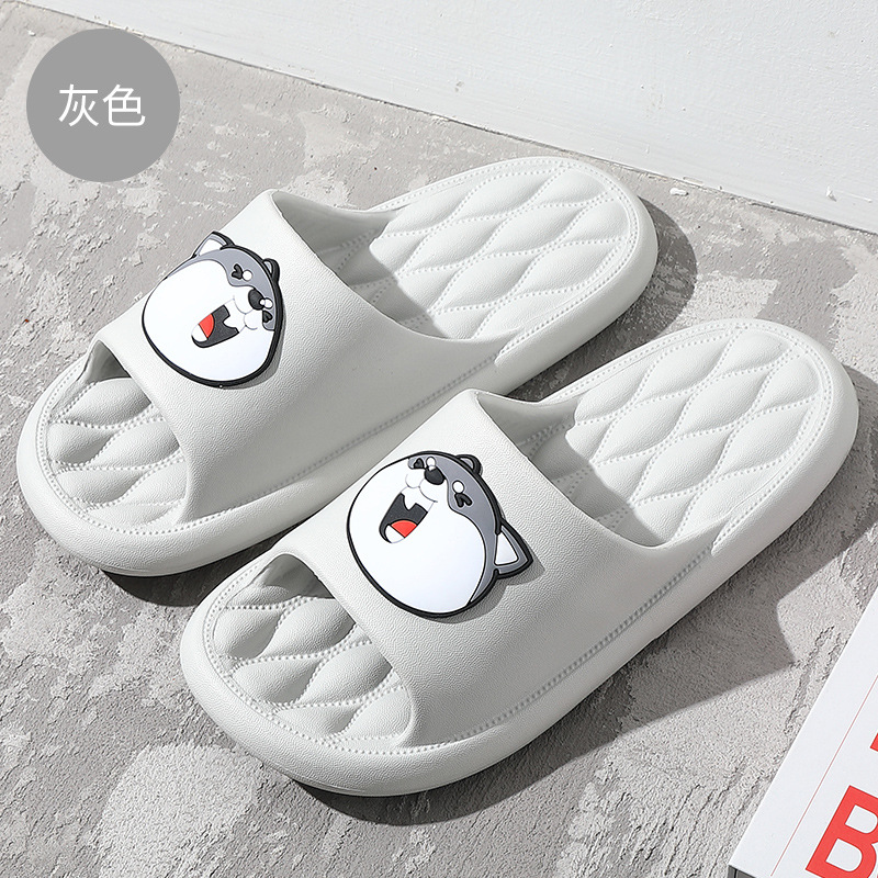 Slippers Men's Home Summer Indoor Home Non-Slip Bathroom Bath Couple Poop Feeling Slippers Outdoor Wear Wholesale Women