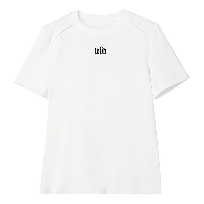 White T-shirt Women's High Elastic Xinjiang Cotton 2023 New Summer Innerwear Short Sleeve All-Matching T-shirt