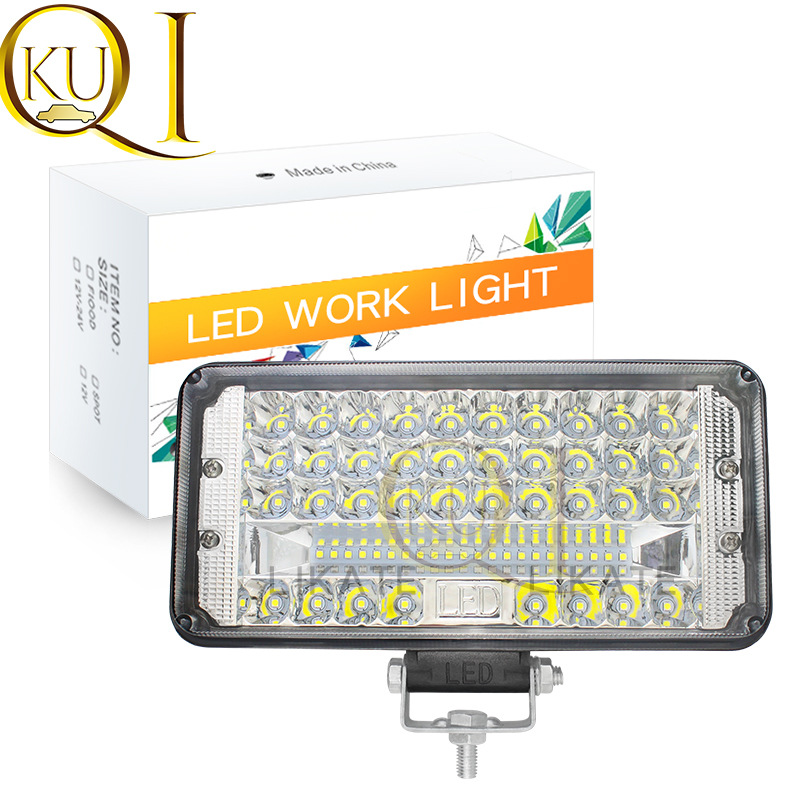 汽车led长条灯9寸方形远近光大灯180w远近光12v-24v工作灯货车大