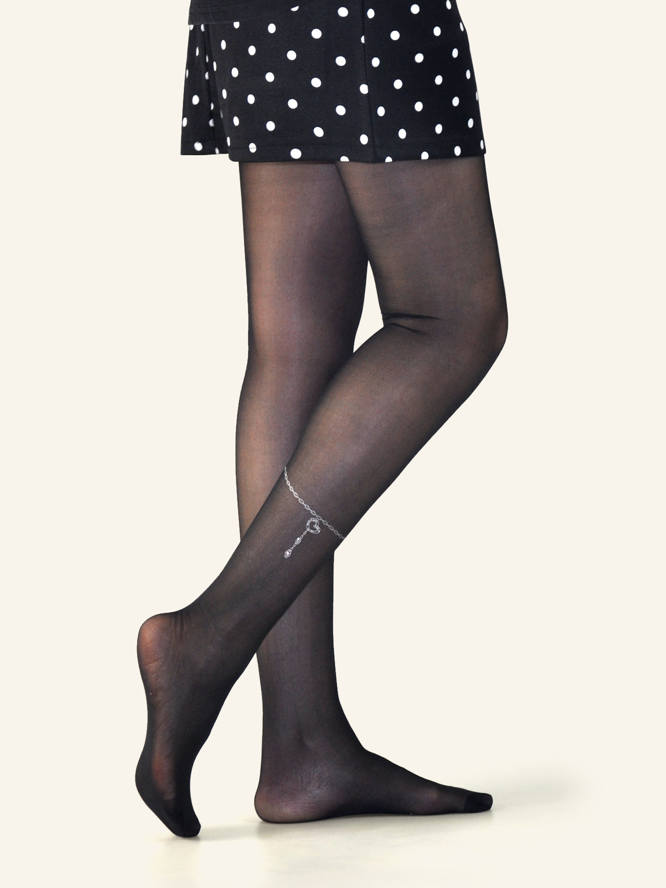 天姿8d透薄丝袜爱心坠链脚踝烫钻连裤袜性感t裆瘦脚6107丝袜批发