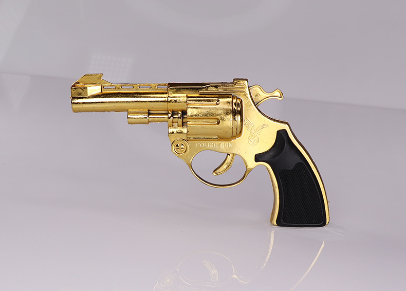 金色左轮吸盘软弹手枪吸板射击玩具摆地摊货广场公园厂家批发外贸