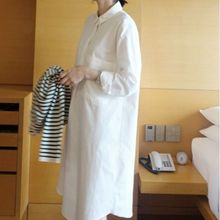 跨境女装韩版宽松BF衬衫女中长款显瘦衬衫裙百搭休闲上衣一件代发