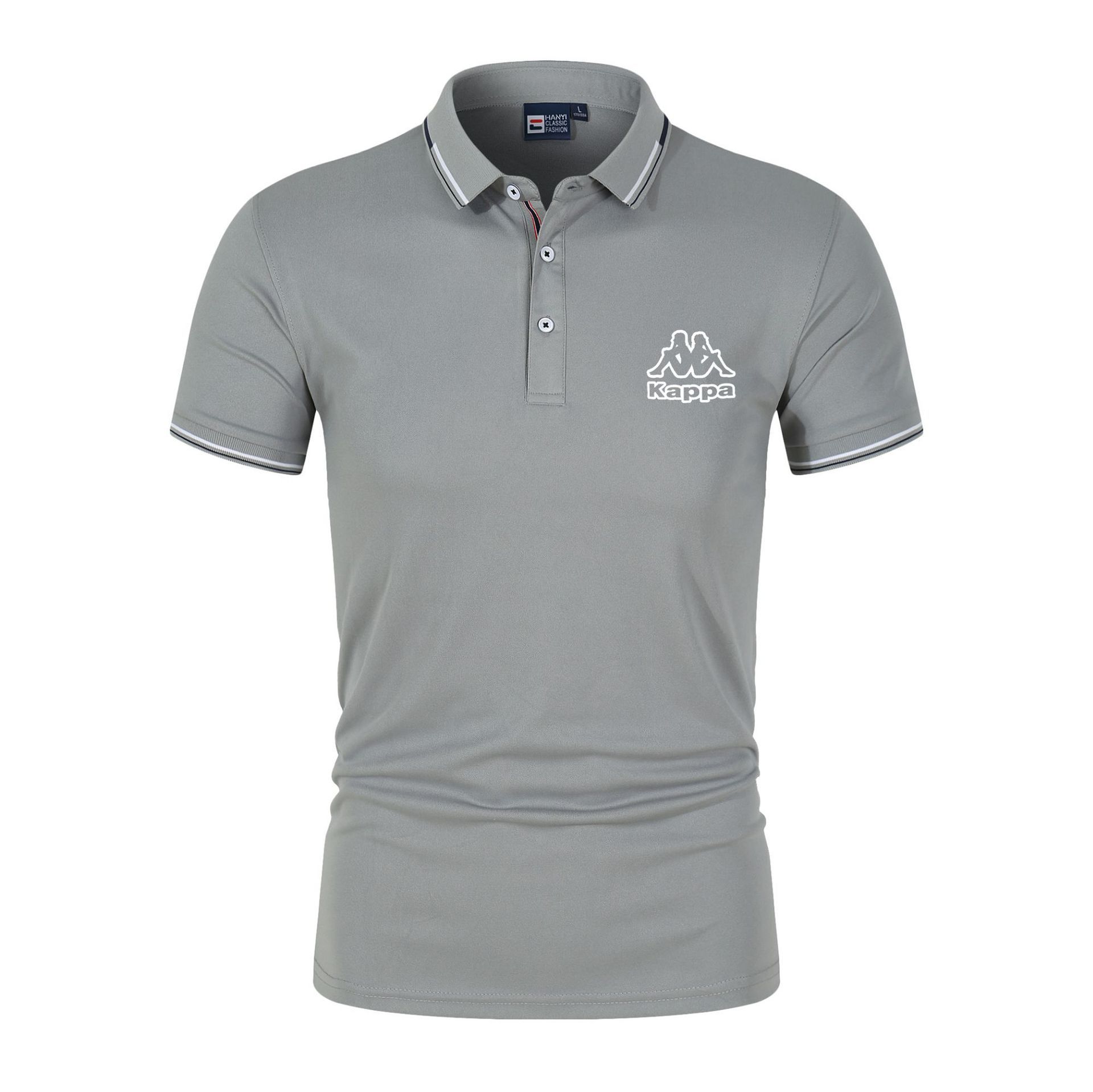 跨境货源高尔夫运动t恤印花字母男装翻领男士短袖polo衫男式t恤