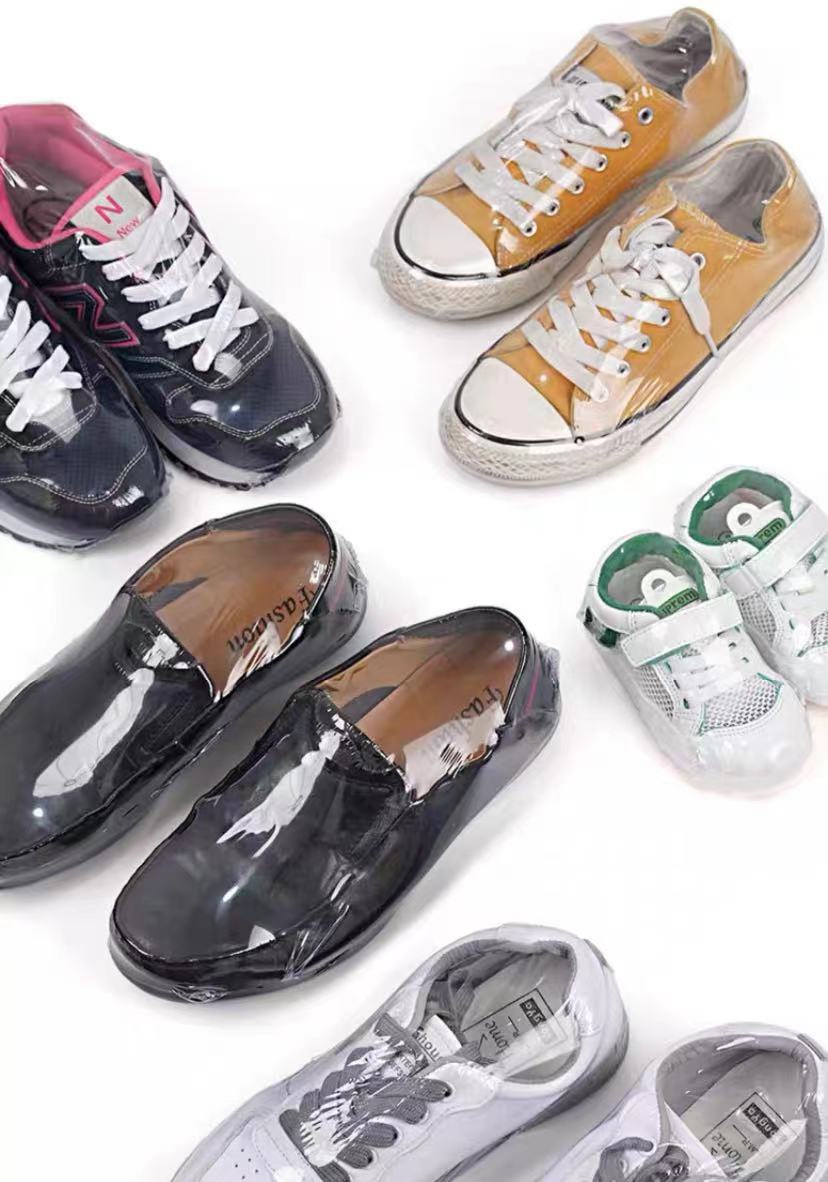 pvc热缩膜家用防尘防潮封球鞋热包书籍鞋子遥控器保护套塑封膜袋