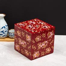 新款漆盒中号日式烫金逼真樱花寿司盒便当盒三层年饭盒点心盒礼盒