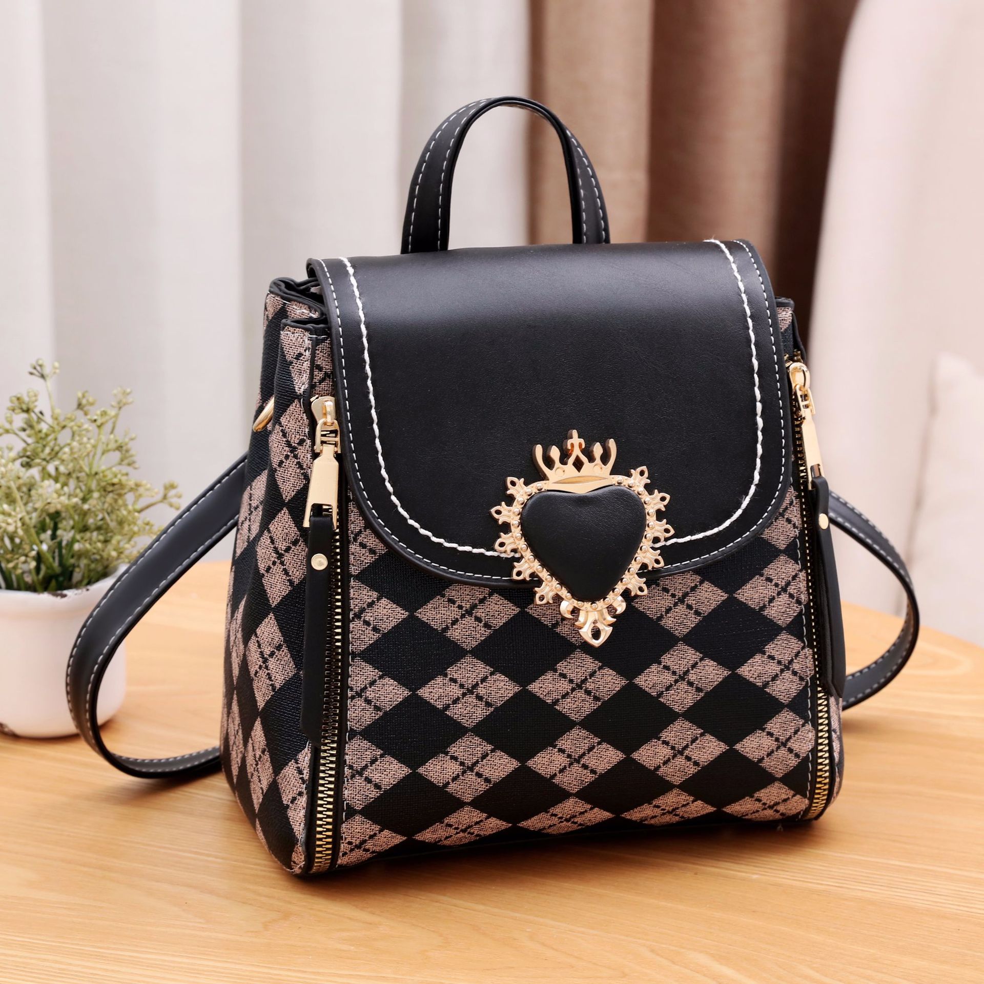 Manufacturer Mini Backpack Women's New Korean Style Fashion Casual and Multi-Purpose Small Backpack Shoulder Crossbody One Piece Dropshipping