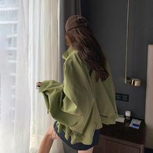 军绿工装夹克外套女短款2023秋装新款韩版洋气炸街小个子盐系上衣