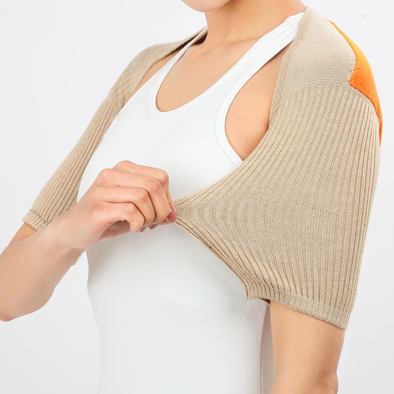 护肩膀颈椎坎肩长袖睡觉保暖男女士秋冬加绒月子防寒中老年护肩套