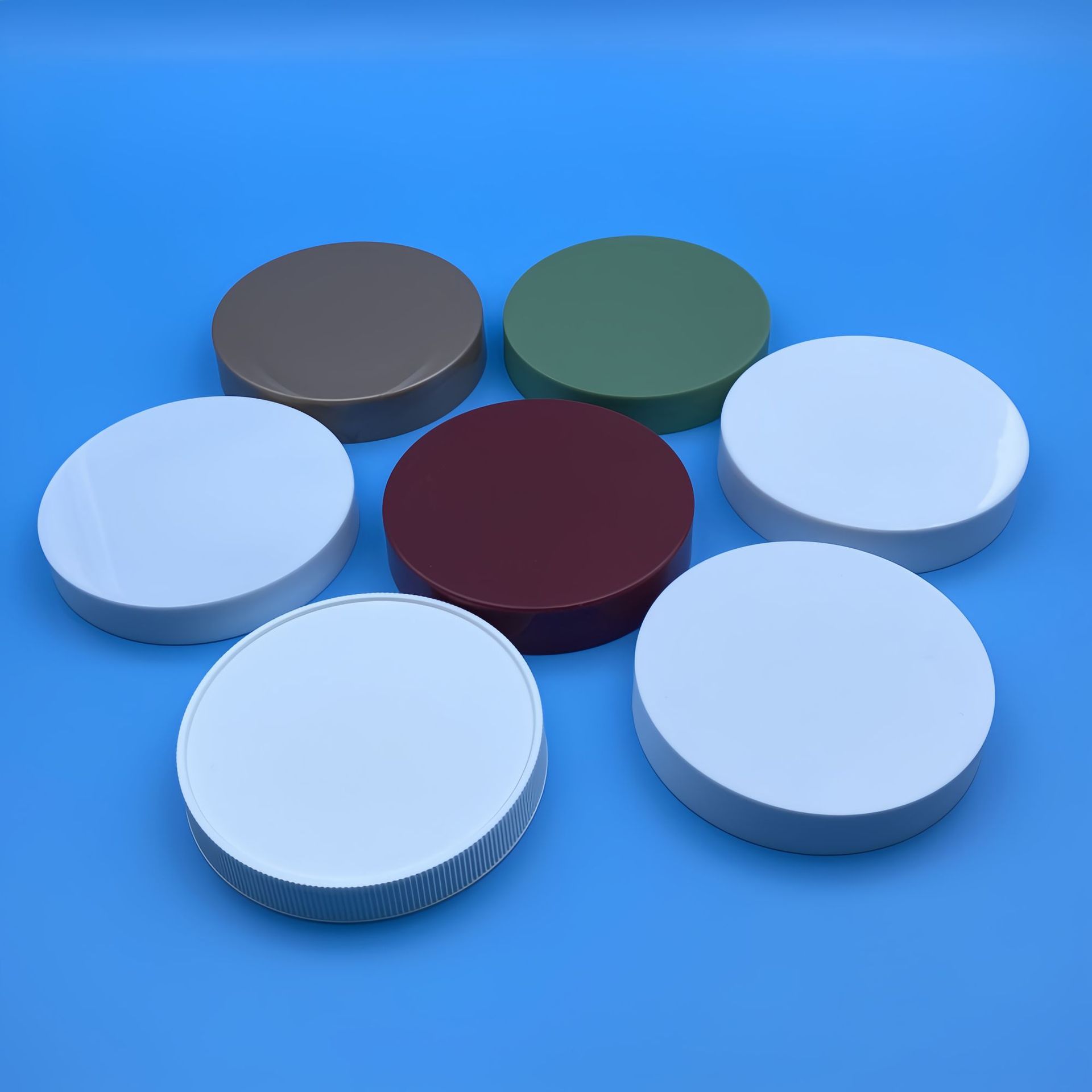 厂家螺纹盖89牙广口盖子PP注塑瓶盖化妆护肤品金属盖塑料旋盖定制