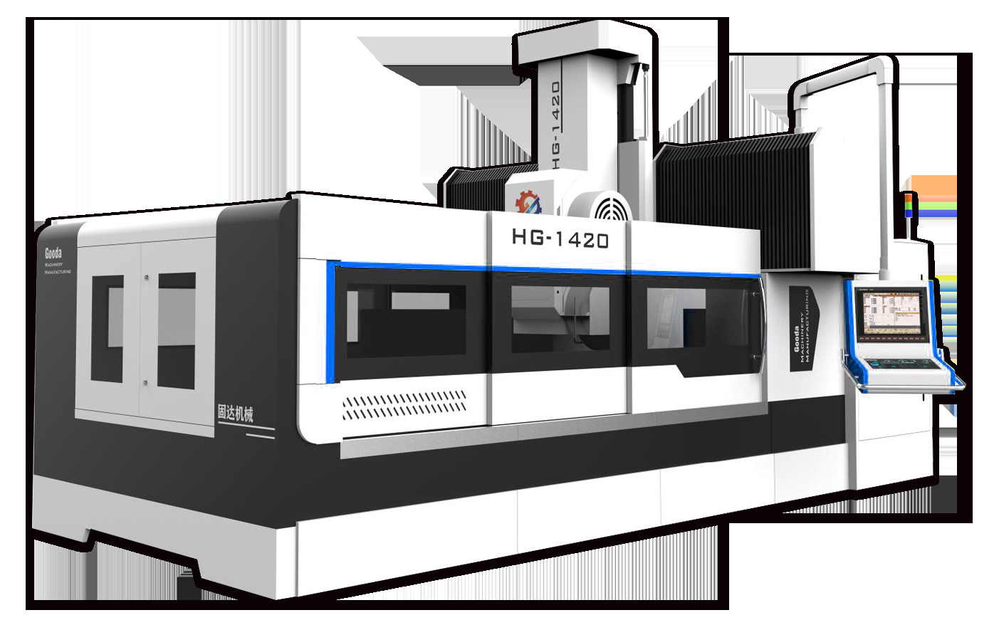 固达数控立式龙门平面磨床hg-1420 龙门磨床操作视频型号参数