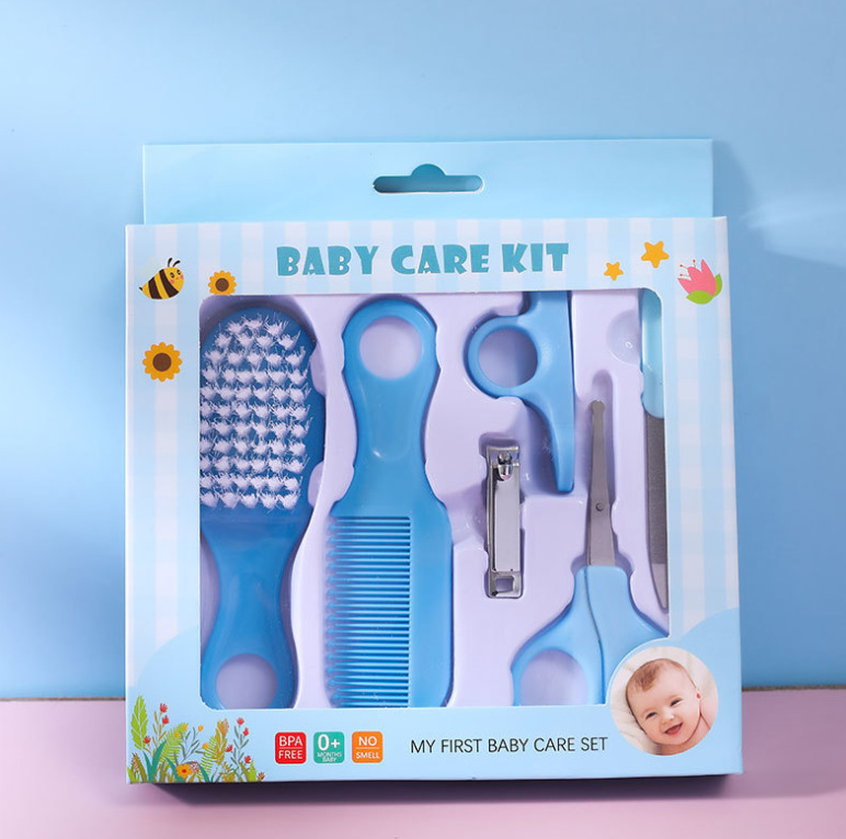 10-Piece Set Maternal and Child Supplies Baby Care Gift Box Baby Earpick Children's Nail Clippers