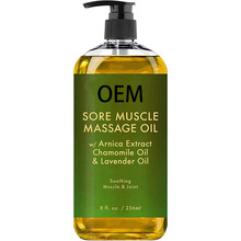 薰衣草草本身体按摩油SORE MUSCLE MASSAGE OIL推背肩颈刮痧舒筋