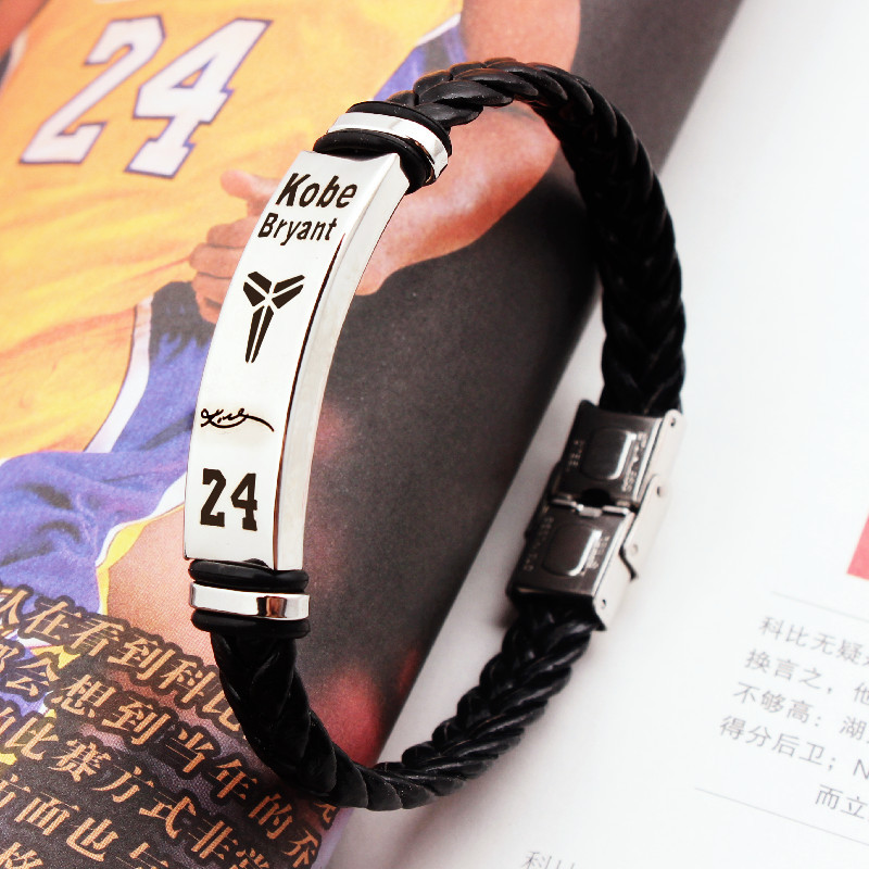 新款篮球球星手环科比库里詹姆斯哈登欧文杜兰特球迷男可调节腕带