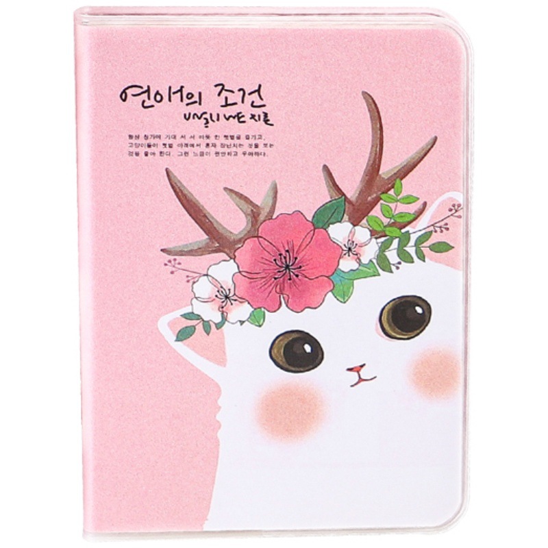 Thickened Rubber Cover Notebook Cute Mini-Portable Notepad Pocket Portable Vocabulary Book Student Stationery Prizes