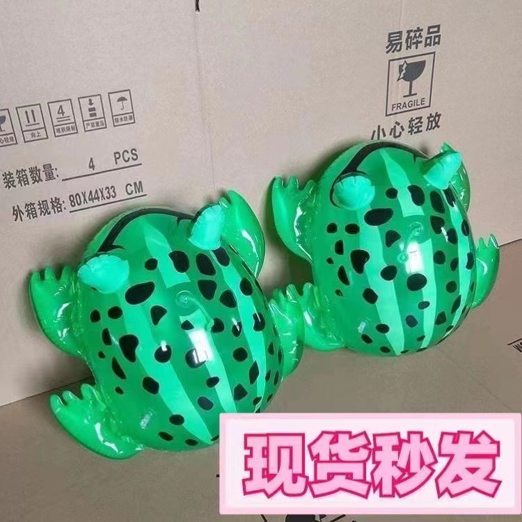 Frog Inflatable Large Frog Spot Light-Emitting Frog Frog Gift Inflator Elastic String Stall Hot Toy Factory