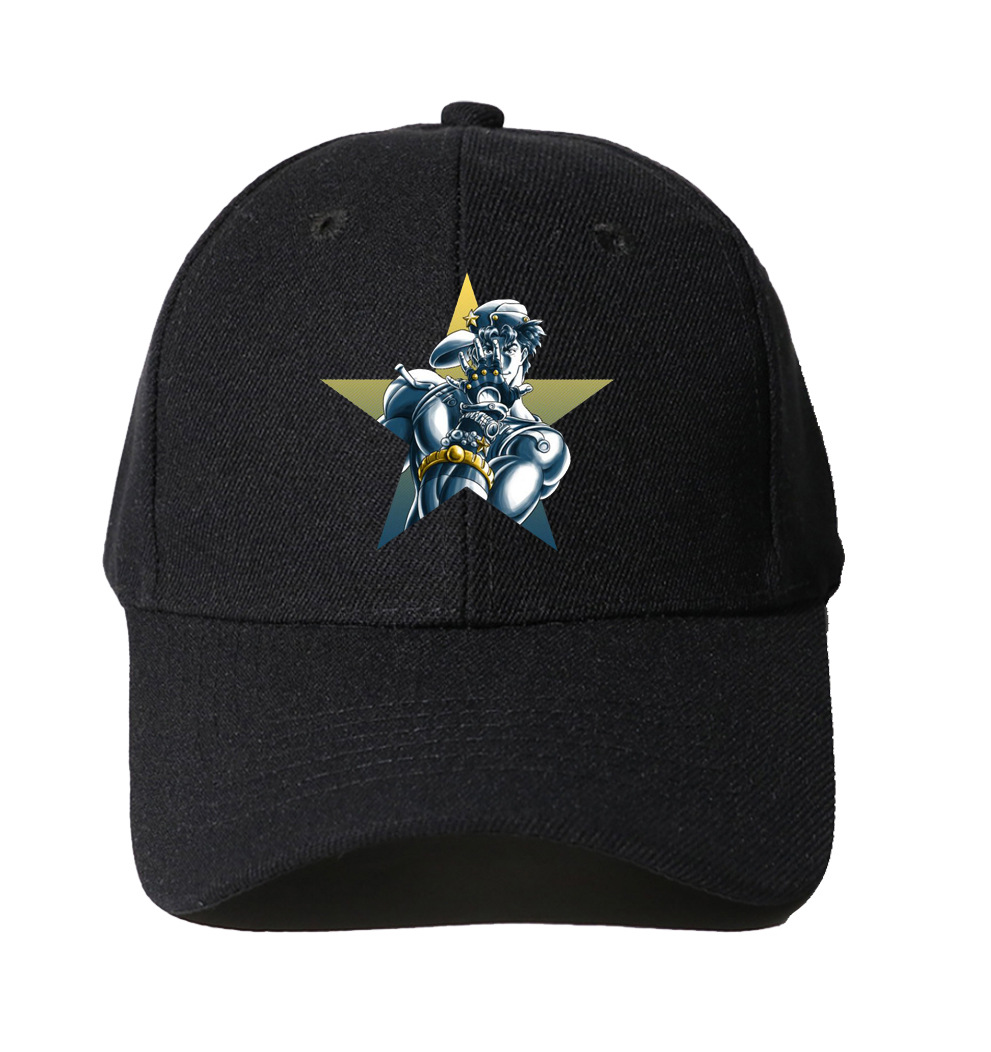 新款春秋帽子 动漫jojo的奇妙冒险棒球帽 休闲帽子户外运动鸭舌帽