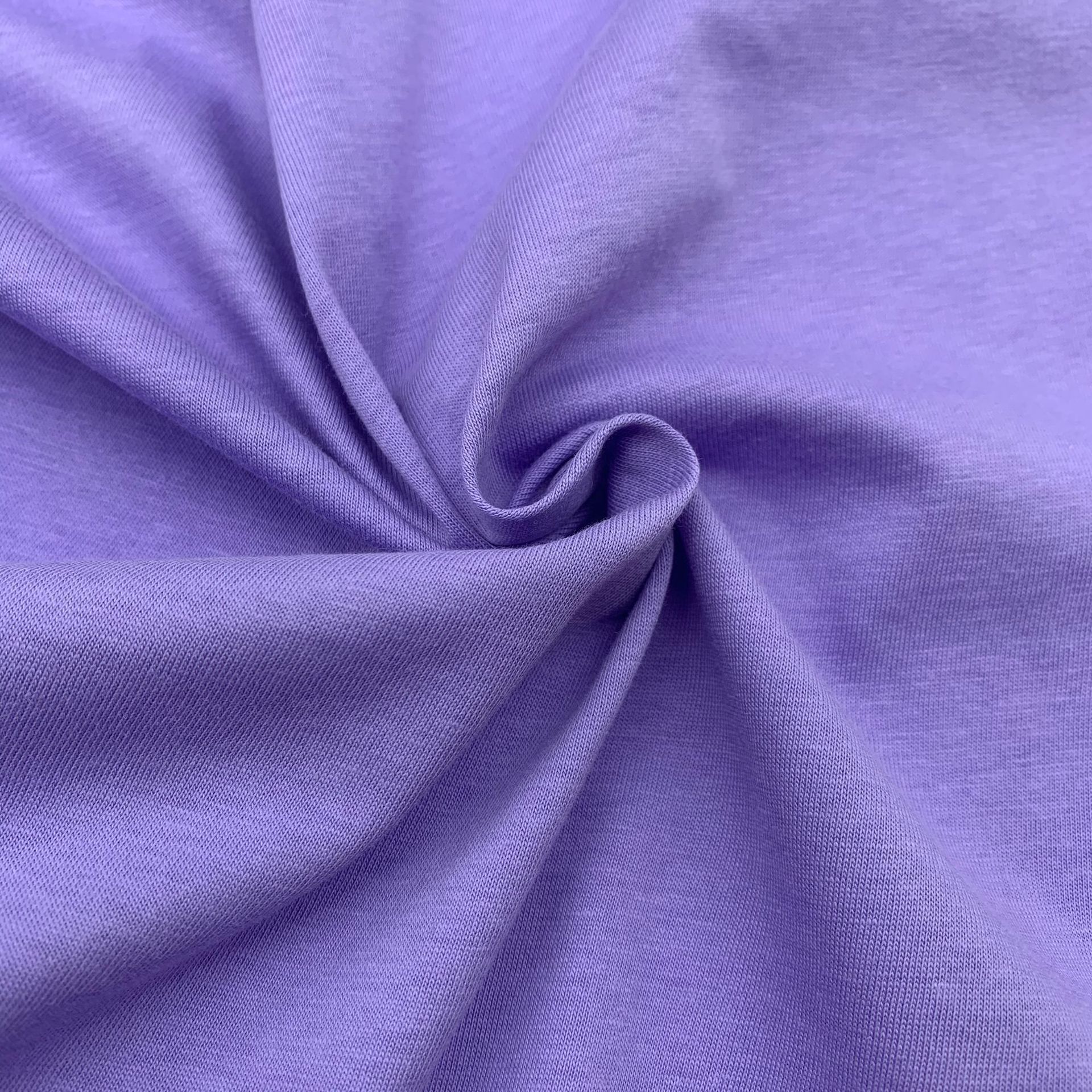 26支超爽棉单面160克冰丝棉针织汗布 平纹长绒棉布料 潮牌t恤面料