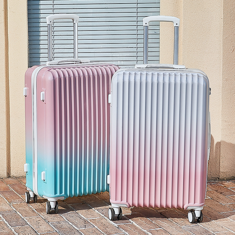 Large Capacity Luggage Good-looking Gradient Color Trolley Case Large Capacity Student Travel Password Suitcase Men and Women Same Style