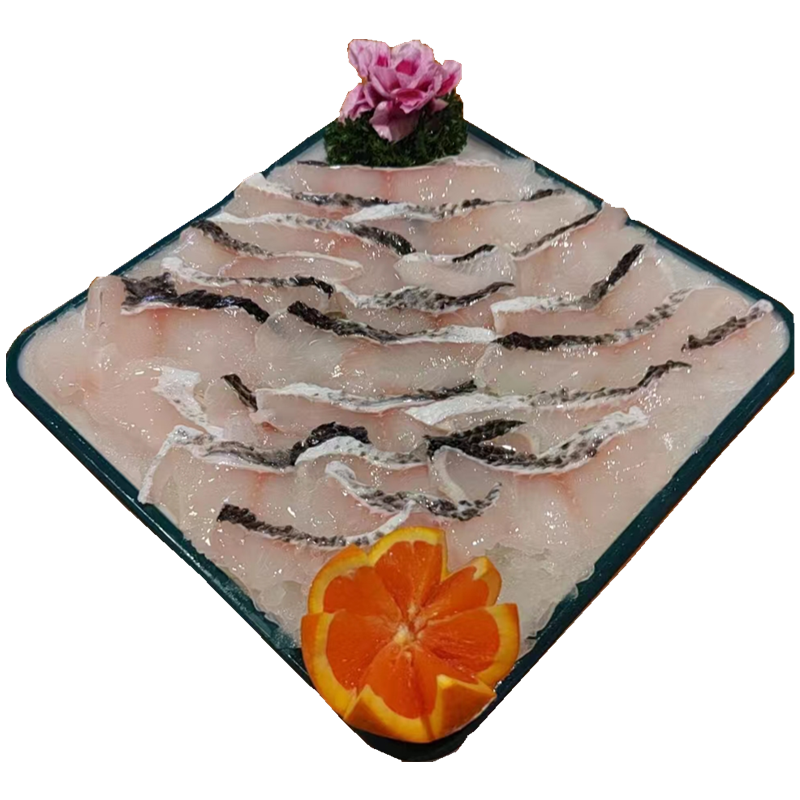 何氏蹦蹦鱼免浆黑鱼片新鲜冷冻生鱼片酸菜鱼火锅半成品250g25包